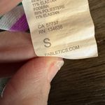 Fableticss all day every day white green pink sports bra size small adjustable Photo 2