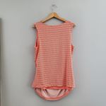 Alice + Olivia Alex + Olivia Orange Sleeveless Diamond Pattern Gold Accent Top XL Photo 1