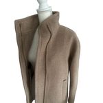 J CREW Camel Tan Stadium Cloth by Nello Gori Wool Blend Coat Size 0 Photo 2