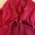 cj banks  One Piece Sweater + Cardigan Burgundy Size 1X Photo 8