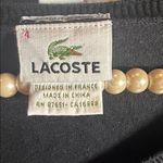 Lacoste  Women's Elegant Black V-Neck Sweater Photo 2