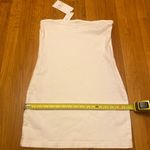 ZARA New with tag  White Denim Bodycon Bandeau Mini Dress Photo 6