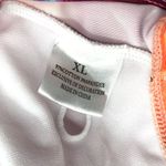 Elle Bikini Top Keyhole Tie Front Scoop Neck Removable Cups Tie Dye Colorful XL Photo 3