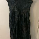 Staring At Stars Urban Outfitters Strapless Tapestry Zip Dress 4 Metallic Floral Photo 5