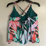 Anne cole Women’s  Tankini Top Tropical Print Cross Straps Size Large Photo 10