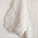 Maje  Ecologie Ecru Ribbed Peplum Top Size Large Photo 6