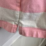 Ralph Lauren Lauren Pink and White Horizontal Striped Polo Shirt Medium Photo 4