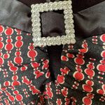 Trixxi Three Pink Hearts Y2K Black Red Polka Dot Glitter Grunge Rock Halter Top Photo 3