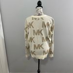 Michael Kors Cream And Tan Long Sleeve Sweater Size XL Photo 4
