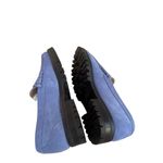 J.Crew delphinium blue suede Winona lug sole penny loafers 5.5 Photo 5