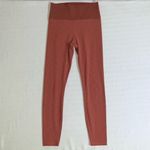 Vuori  Womens Rib Studio Legging Size Small Cedar Brick Athleisure Gym Workout Photo 1