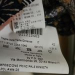 Piazza Sempione  Hobo Chic Silk Black Brown and White Floral Blouse Size 42 Photo 3