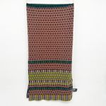 Catherine Andre Quiet Luxury Made in France Plaid Virgin Wool Blend Scarf Shawl Brown Photo 5