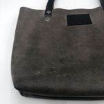 PANHANDLE RED LEATHER COMPANY Logo Branded Gray/Black Double Handles Tote Purse Photo 9