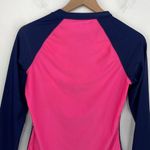 GAP Striped Navy Blue Pink Long Sleeve Athletic Top size Medium Photo 5