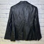 Worthington Vintage 90s Y2K 100% Lambskin Chic Soft Black Leather Jacket MP Photo 8
