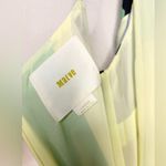 Anthropologie  Maeve Abstract Maxi Dress Geometric Green Blue Pattern Size L Photo 9