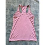 Gap  Fit Pink Cream Stripe Breathe Racerback Athletic Tank Top Medium Photo 1