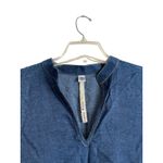 Uncle Frank Anthropologie‎  Tunic Top Size Medium Chambray Embroidery Floral NWT Photo 2