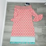 Cabana Life Coral Tides Off the Shoulder Dress Small Pink Photo 2