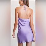 Forever 21 Purple Silk Halter Neck Slip Style Mini Dress Only Worn Once! Photo 5