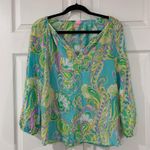 Lilly Pulitzer 100% Silk Blouse Photo 1