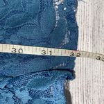 Francesca's shift dress w/lace & bell ruffle sleeve & ruffle bottom blue size XXS Photo 9