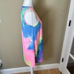 Bright Tie Dye Swing Tank Dress Size Small Pink Photo 5