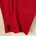 kim rogers  Comfort Waist Crop Pants size 12 brand new color red two front pocket Photo 1