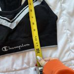 Champion Intimates Cotton Blend Womes Sports Bra Black Padded Racerback Yoga Gym Photo 2