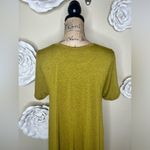 LuLaRoe Carly Discontinued Heathered Golden Mustard Dress Size Large Photo 13
