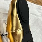 ZARA  Gold Ballet Buckle Shoes Photo 2
