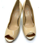 Mootsies Tootsies Peep Toe Nude Color Low Heel Open Toe heels size 8 Photo 6
