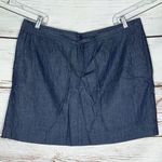 Lane Bryant  Size 20 Blue Denim 100% Cotton Jean Skort - Skirt w/ Shorts Photo 0