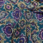 Melrose Studio Maxi Skirt Vintage Side Button Closure Size 12 Paisley Geometric Purple Photo 5
