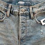 Old Navy  Extra High Waisted Straight Button Fly Cut Off Jean Shorts Photo 8