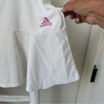 Adidas White Tennis Skirt with Pink Logo Photo 3