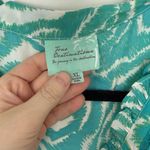 True Destinations Women’s XL Blue Green Maxi Resort Tropical Summer Beach Dress Photo 2