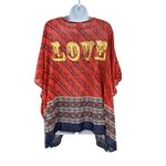 Natural Life ‎ Poncho Womens One Size Fits Most Boho Tasseled Love Beach Cover Up Photo 3