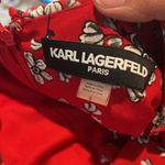 Karl Lagerfeld  Red Floral Ruffle Sleeveless Mini Dress 6 Photo 9