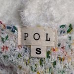 POL  Lip Sweater Rainbow Kisses Chunky V-Neck Multicolored FLAW Photo 5