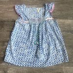 Matilda Jane Smocked Geometric Flutter Sleeve Top Size XL Cotton Summer Photo 1