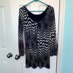 Fire Los Angeles Fire Los‎ Angeles Women's Size Small Blue Chevron Print Mini Dress Photo 2