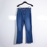 Veronica Beard Carly Kick Flare Crop High Rise Cotton Cornflower Wash Jeans 28 Photo 0