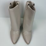Steve Madden  Bone Liddy Folder Over Boots Stacked Heel Size 9.5 Photo 1