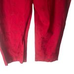 David Paul Vintage Women's Size 16 Red Floral Whimsygoth Embroidered Crop Pants Photo 2