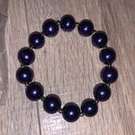 NWT Garold C Miller Navy blue beaded bracelet & earrings set Photo 1