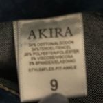 Akira  Women's High Rise Skinny Jeans Sparkle Rhinestone Blue Size 9 Photo 11