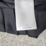 EXPRESS  Pleated‎ Dress Womens S Black Silky Satin Puffy Sleeve Smock Waist Flowy Photo 6