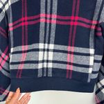 J.Crew Plaid Wool Bomber Jacket Sz Small Navy Blue Preppy Classic Photo 15